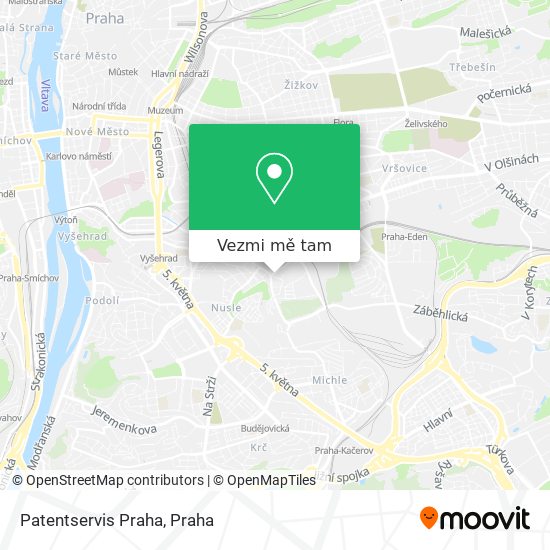 Patentservis Praha mapa