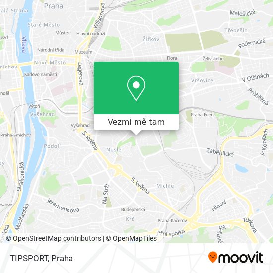 TIPSPORT mapa