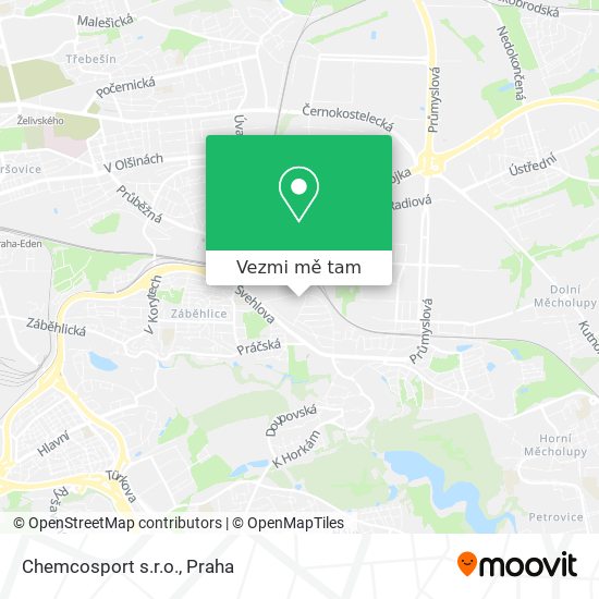 Chemcosport s.r.o. mapa