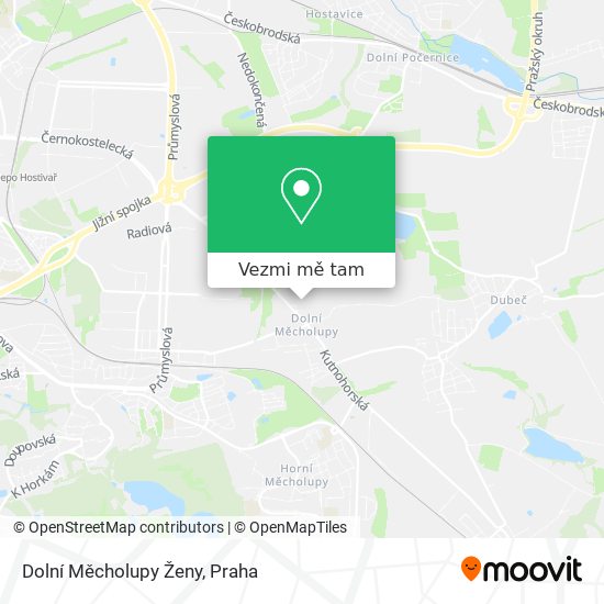 Dolní Měcholupy Ženy mapa