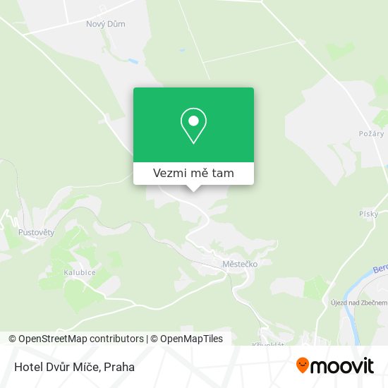 Hotel Dvůr Míče mapa