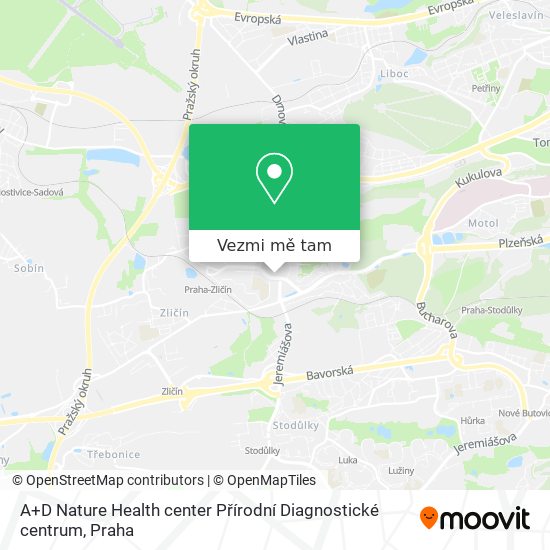 A+D Nature Health center Přírodní Diagnostické centrum mapa