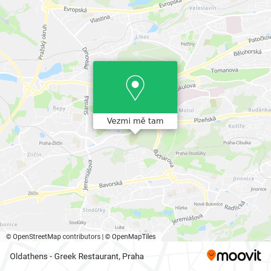 Oldathens - Greek Restaurant mapa