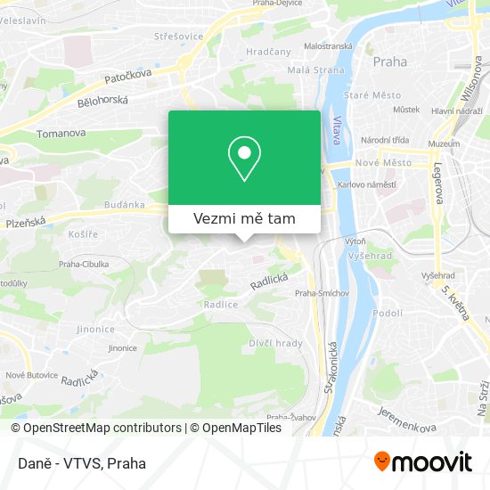 Daně - VTVS mapa