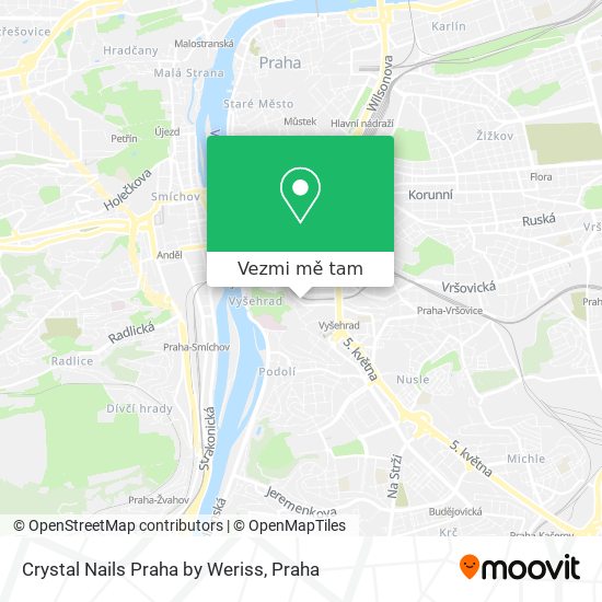 Crystal Nails Praha by Weriss mapa