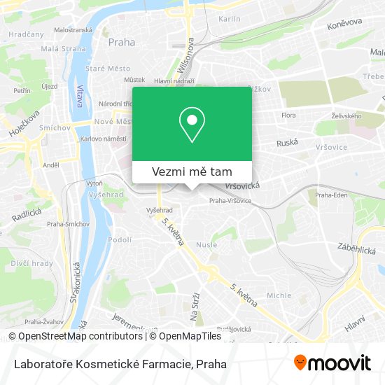 Laboratoře Kosmetické Farmacie mapa