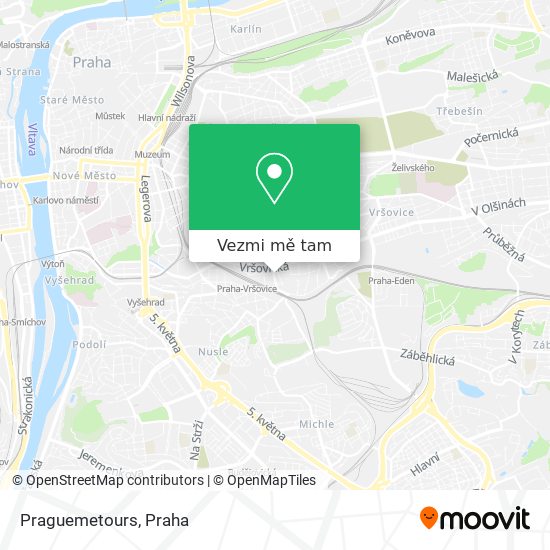 Praguemetours mapa