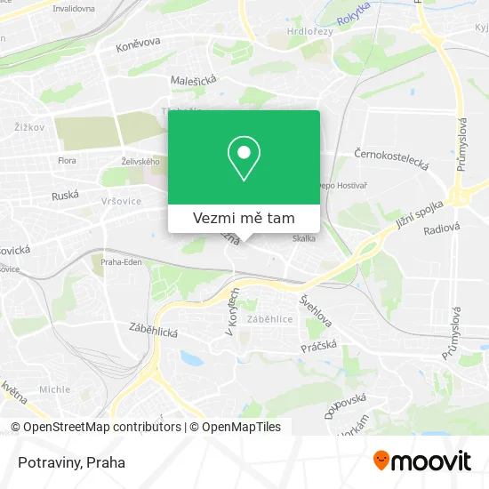 Potraviny mapa