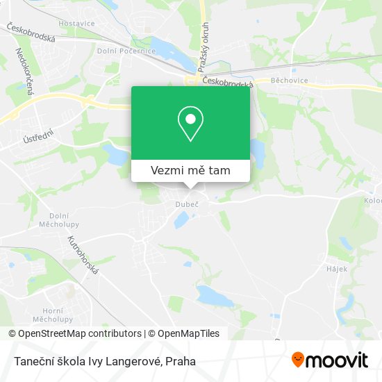 Taneční škola Ivy Langerové mapa