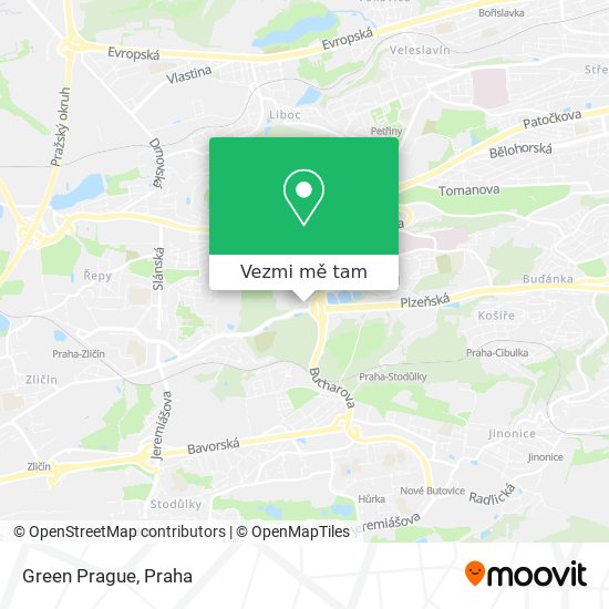 Green Prague mapa