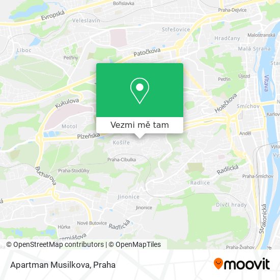 Apartman Musilkova mapa