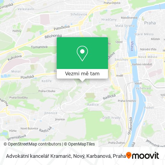 Advokátní kancelář Kramarič, Nový, Karbanová mapa