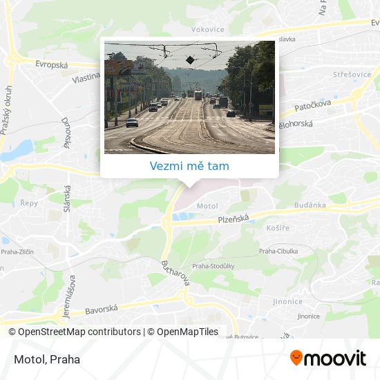 Motol mapa