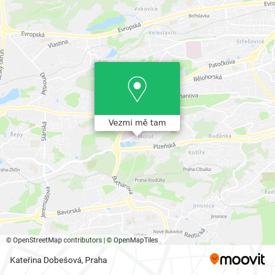 Kateřina Dobešová mapa