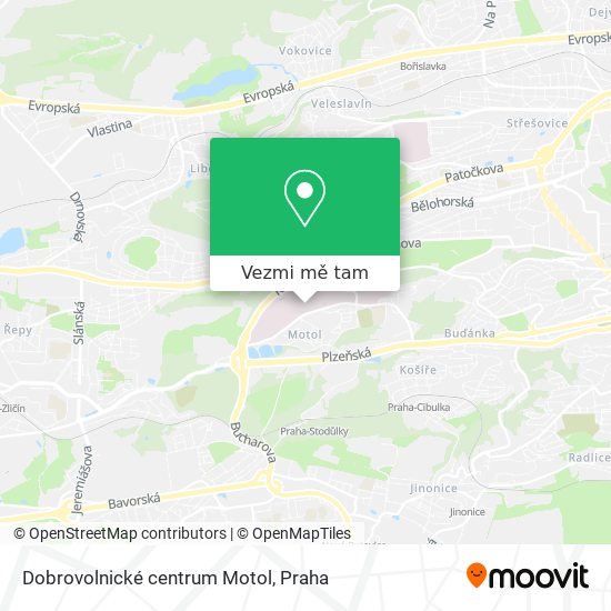 Dobrovolnické centrum Motol mapa