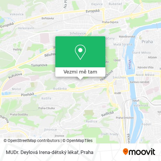MUDr. Deylová Irena-dětský lékař mapa
