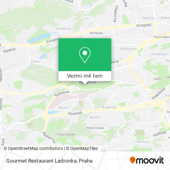 Gourmet Restaurant Ladronka mapa