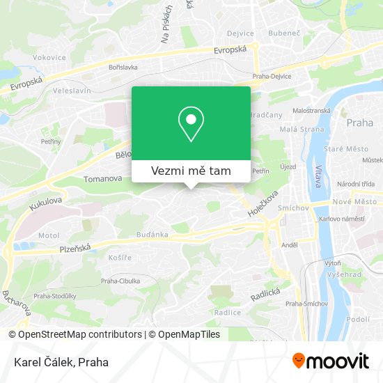 Karel Čálek mapa