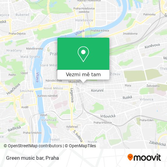 Green music bar mapa