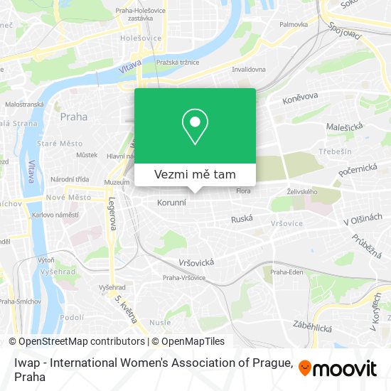 Iwap - International Women's Association of Prague mapa