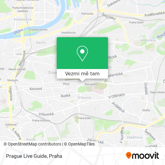 Prague Live Guide mapa