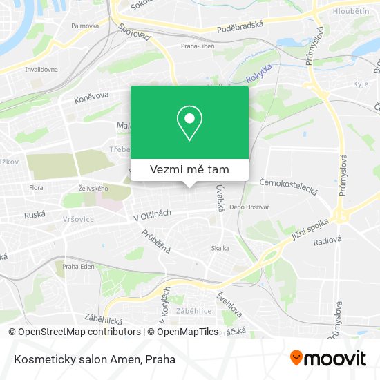 Kosmeticky salon Amen mapa