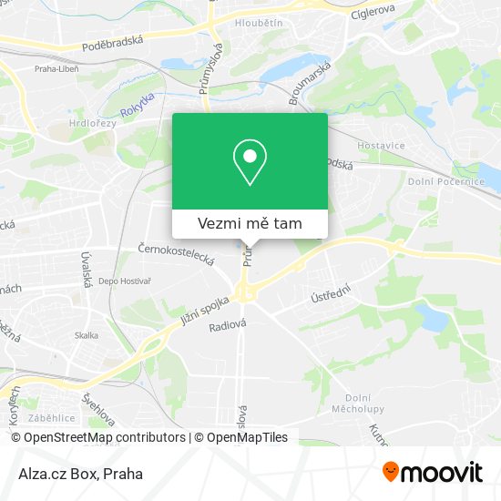 Alza.cz Box mapa