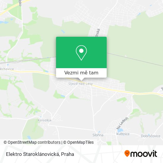 Elektro Staroklánovická mapa