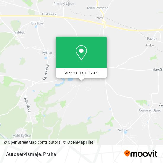 Autoservismaje mapa