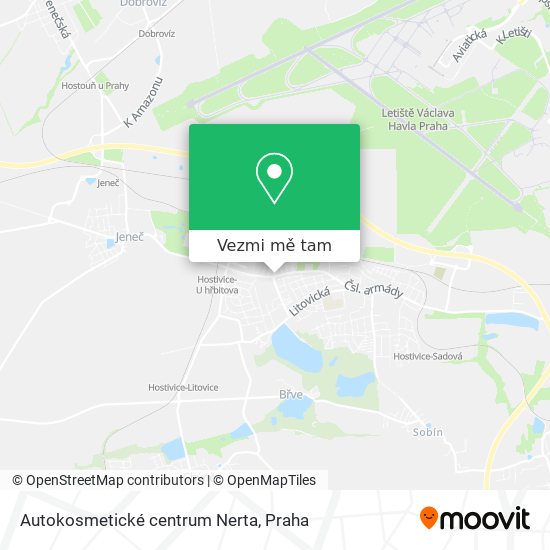 Autokosmetické centrum Nerta mapa