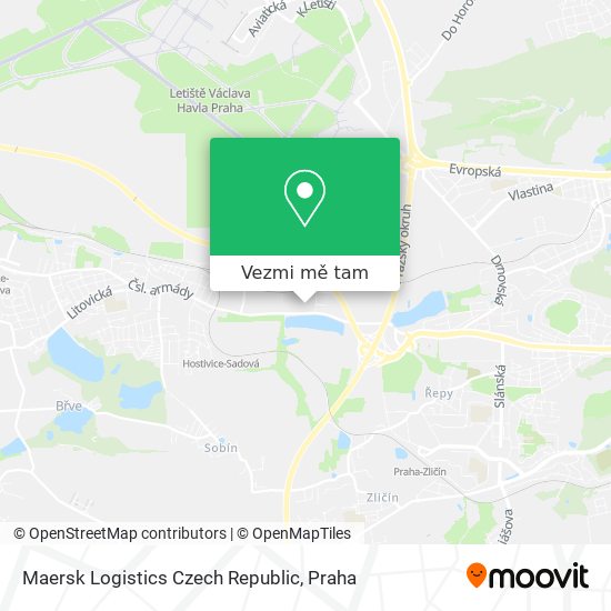 Maersk Logistics Czech Republic mapa
