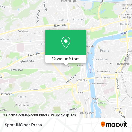 Sport ING bar mapa