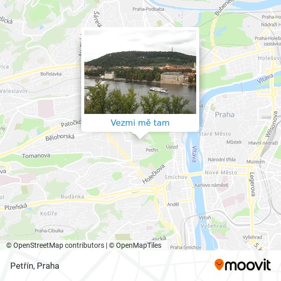 Petřín mapa