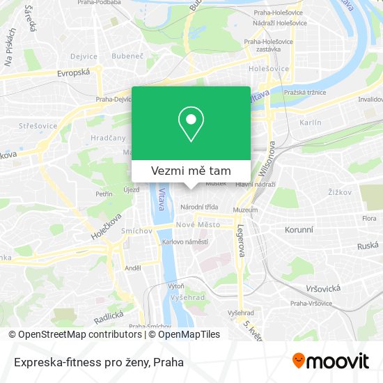 Expreska-fitness pro ženy mapa