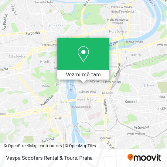 Vespa Scooters Rental & Tours mapa