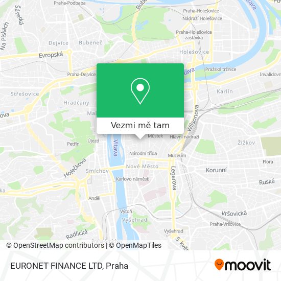 EURONET FINANCE LTD mapa