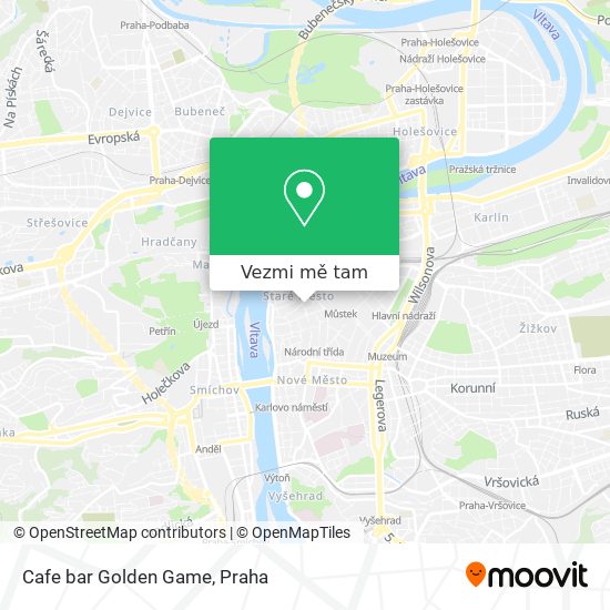 Cafe bar Golden Game mapa