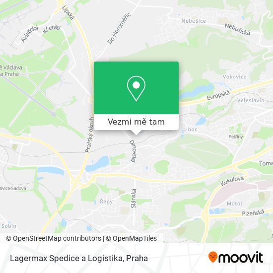 Lagermax Spedice a Logistika mapa