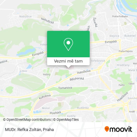 MUDr. Refka Zoltán mapa