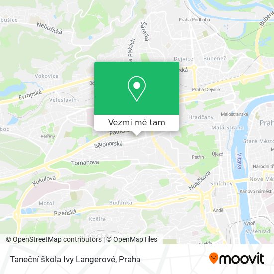 Taneční škola Ivy Langerové mapa