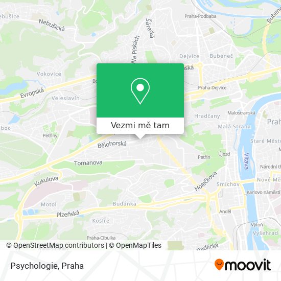 Psychologie mapa