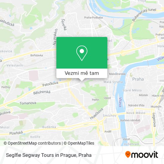 Seglfie Segway Tours in Prague mapa