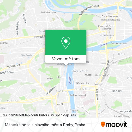 Městská policie hlavního města Prahy mapa