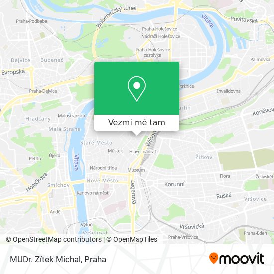 MUDr. Zítek Michal mapa