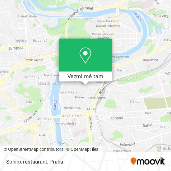 Sphinx restaurant mapa