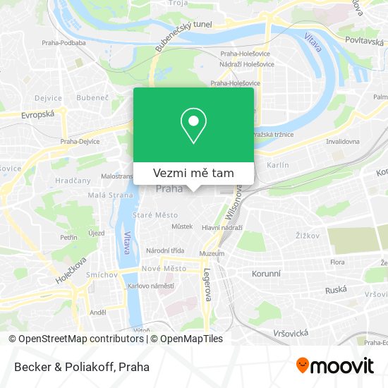Becker & Poliakoff mapa