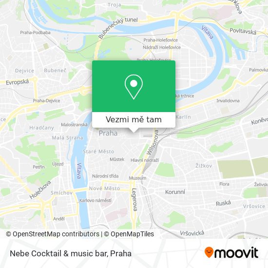 Nebe Cocktail & music bar mapa