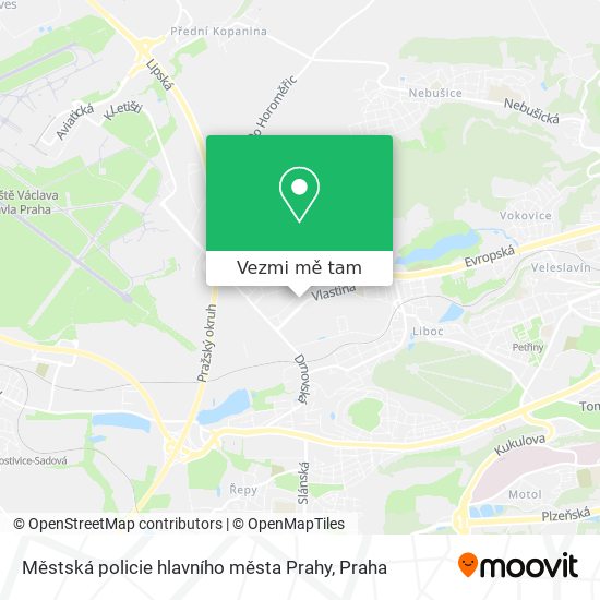 Městská policie hlavního města Prahy mapa