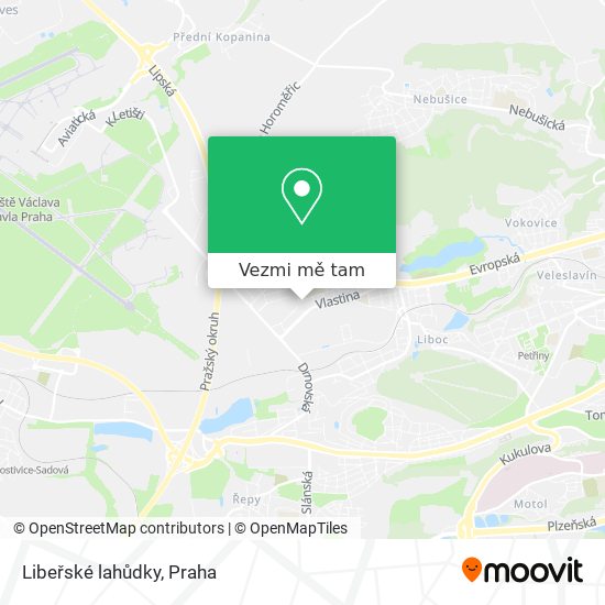 Libeřské lahůdky mapa