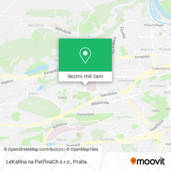LéKáRna na PetřInáCh s.r.o. mapa